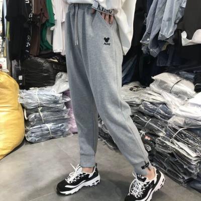 ZZ.COM灰色运动裤女韩版宽松春新款束脚裤显瘦哈伦裤休闲学生卫裤|msdalam kategori Butik wanita / wanita, seluar, seluar santai - dari Buy2taobao.com untuk memberikan perkhidmatan ejen Taobao profesional membeli