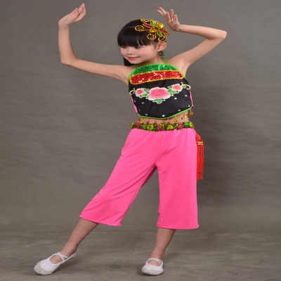 61 Niu Yangge Dance Embroidery original edition Bellyband Elastic force prop dance costume childrenin the Women's clothing/Boutique , Costume/National costume/Stage costumes , National costume/Costumes  category - from Buy2taobao.com to provide professional Taobao agent buy service