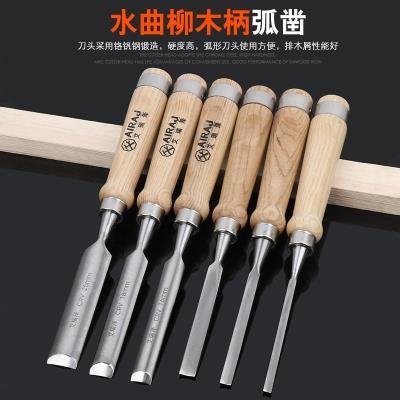 Semicircle carpenter's round chisel special steel carpenter's chisel flat shovel semicircle chisel flat chisel chisel wood chisel