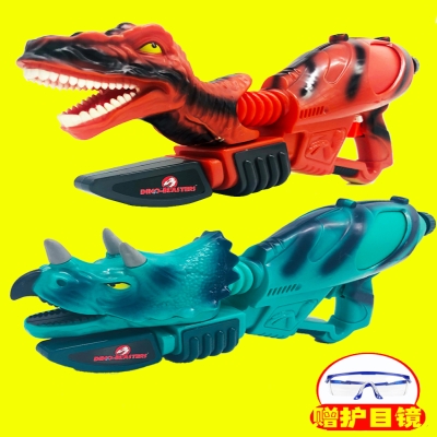 恐龙造型水枪玩具成人儿童户外游戏抽拉远射程大容量泼水节漂流活
