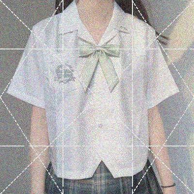 制服开襟短袖白衬衫女夏款高设计感时尚最新款美女英伦韩版精品|ruв категории Женская одежда, рубашка - от Buy2taobao.com для оказания профессиональной услуги покупки агента Taobao