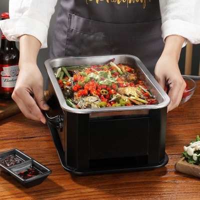 小份烤鱼盘 单人无骨烤鱼饭餐具碳烤鱼专用炉烤鱼炉商用家用餐厅