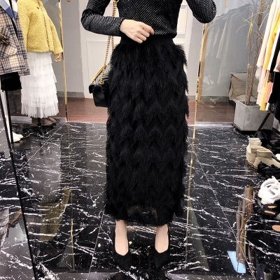 流蘇網紗蛋糕裙女春夏季2020新款韓版松緊腰中長款修身顯瘦半身裙在類目 女裝/女士精品, 半身裙中 - 來自Buy2taobao.com提供專業的淘寶代購服務