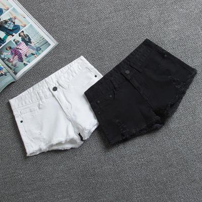 new pattern Korean Edition Low-waisted black Denim shorts summer Elastic force Self cultivation Show thin hole Simplicity Hot pants Super shortsin the Women's clothing/Boutique , Jeans  category - from Buy2taobao.com to provide professional Taobao agent buy service