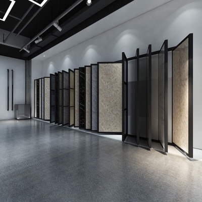 双面木地板展架翻转墙纸壁纸样品挂墙式展示架多功能立式翻页瓷砖