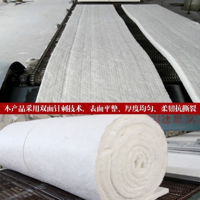 订制新保温棉硅酸铝陶瓷纤维毯防火隔热甩丝无石棉针刺毯锅炉耐高