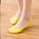 款 个性 纯色韩系脚底中筒袜黄袜子结婚新娘 金黄色网红一对韩式 四季