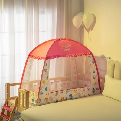 蒙古包蚊帐100x200防摔儿童婴儿罩儿童婴儿bb床罩防蚊罩透气通用