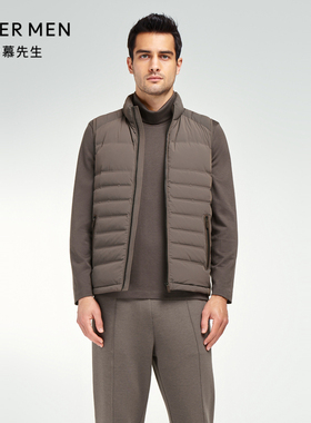 爱慕先生23AW鹅绒马甲男士立领拉链马甲NS81K341