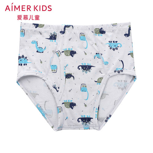 爱慕儿童印花恐龙中腰三角内裤