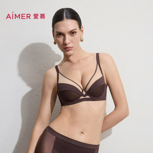 爱慕元 4软托无纺布轻薄大胸显小文胸AM12C841 启春夏内衣女4