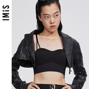 爱美丽IMIS商场内衣春秋无托光面净痕1 2薄隐孔抹胸文胸IM17BHB2