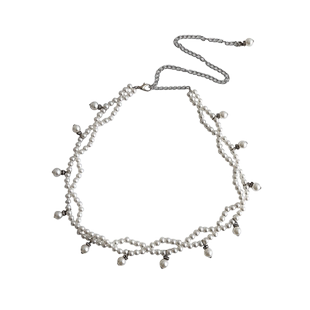 珍珠腰封女夏季新款配汉服连衣裙衬衫装饰腰链复古古风气质腰带