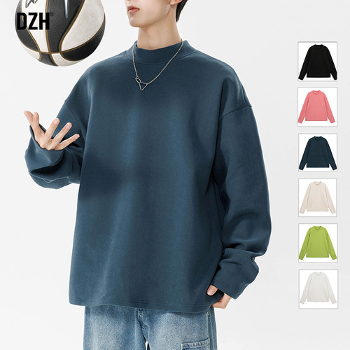 重磅半高领长袖打底t恤内搭卫衣