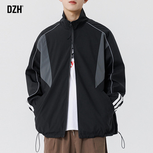 立领美式防风外套大码男装冲锋衣