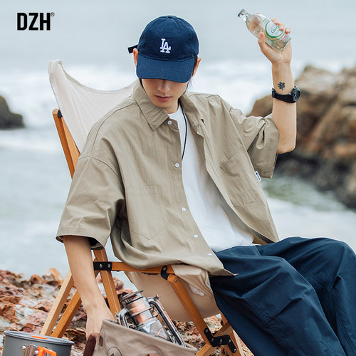 山系短袖衬衫速干外套休闲