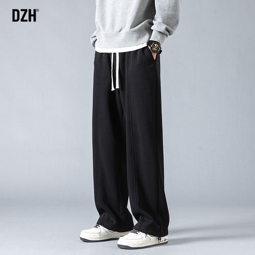 休闲卫裤潮牌宽松直筒裤子
