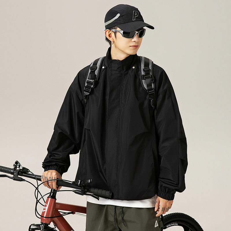 立领宽松美式潮牌夹克外套冲锋衣