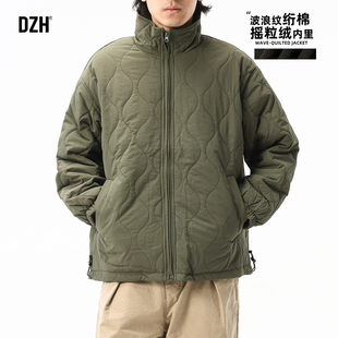 男士纯棉摇粒绒外套男款加绒加厚棉衣2025新款冬男生冬装保暖棉服