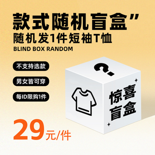 【短袖T恤：款式随机盲盒】男女同款/每ID限购1件/包邮