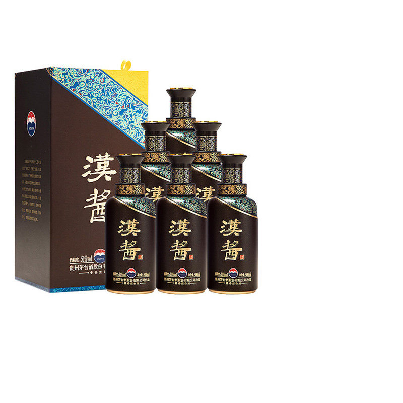 中酒网 茅台股份公司出品51度汉酱3.0酒500ml*6酱香白酒收藏送礼