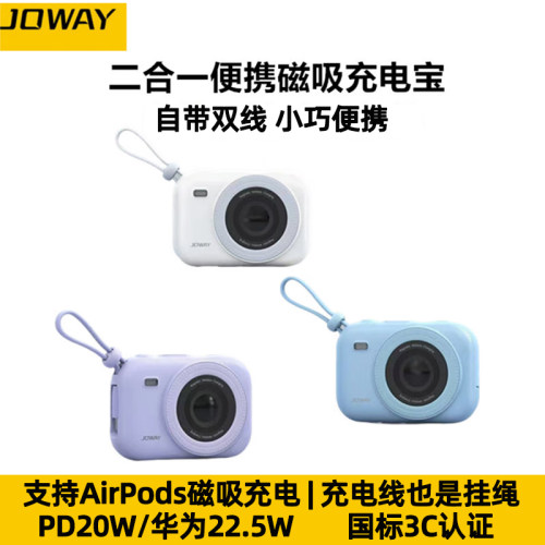 10000毫安充电自带双线