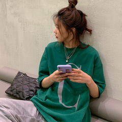 實拍港味新款短袖胖MM半袖t恤女