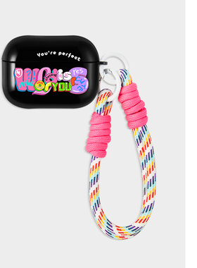 CTOCASE【涂鸦文字】原创适用airpodspro2二代保护套pods3代保护壳苹果pro无线蓝牙耳机盒2代黑色软壳