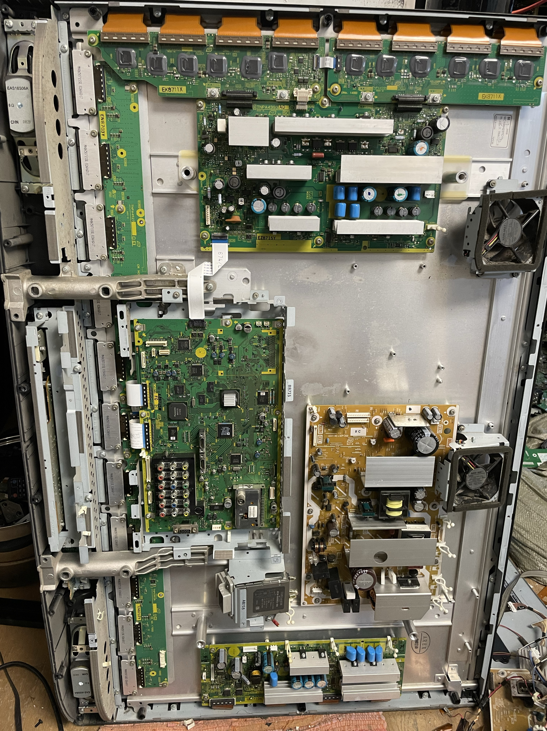 松下等离子电视机TH-42PV8C 电源板主板地址板yz sc ss板 缓冲板