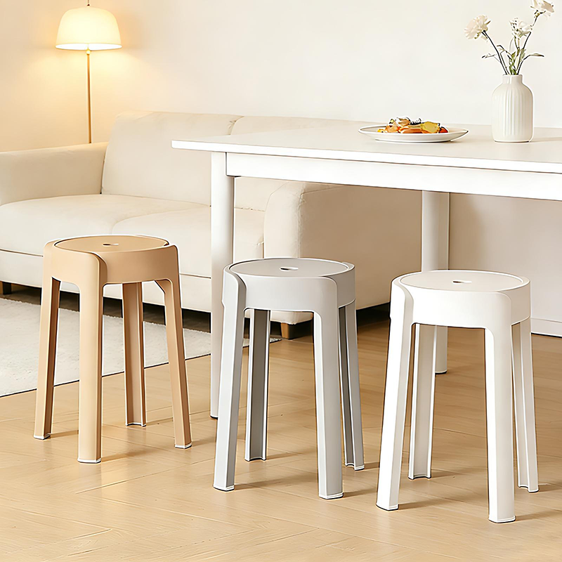旋风凳塑料凳子奶油风家用加厚成人结实耐用餐桌风车凳高凳可叠放,住宅家具,餐椅,淘宝优惠券,粉丝福利购,淘宝优惠卷