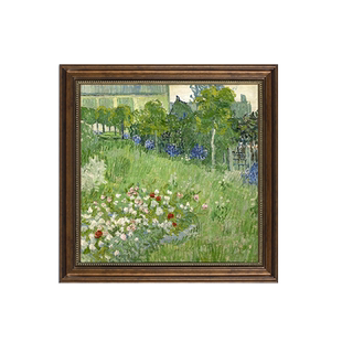 梵高世界名画美式餐厅挂画莫奈仿油画饭厅装饰画客厅卧室风景壁画