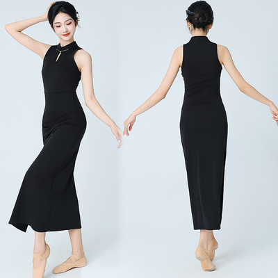 古风冰丝旗袍裙女古典舞