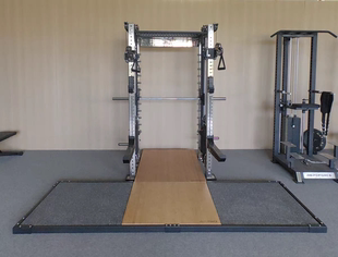 橡胶地垫6cm 竹木板 凸型举重硬拉平台 深蹲架