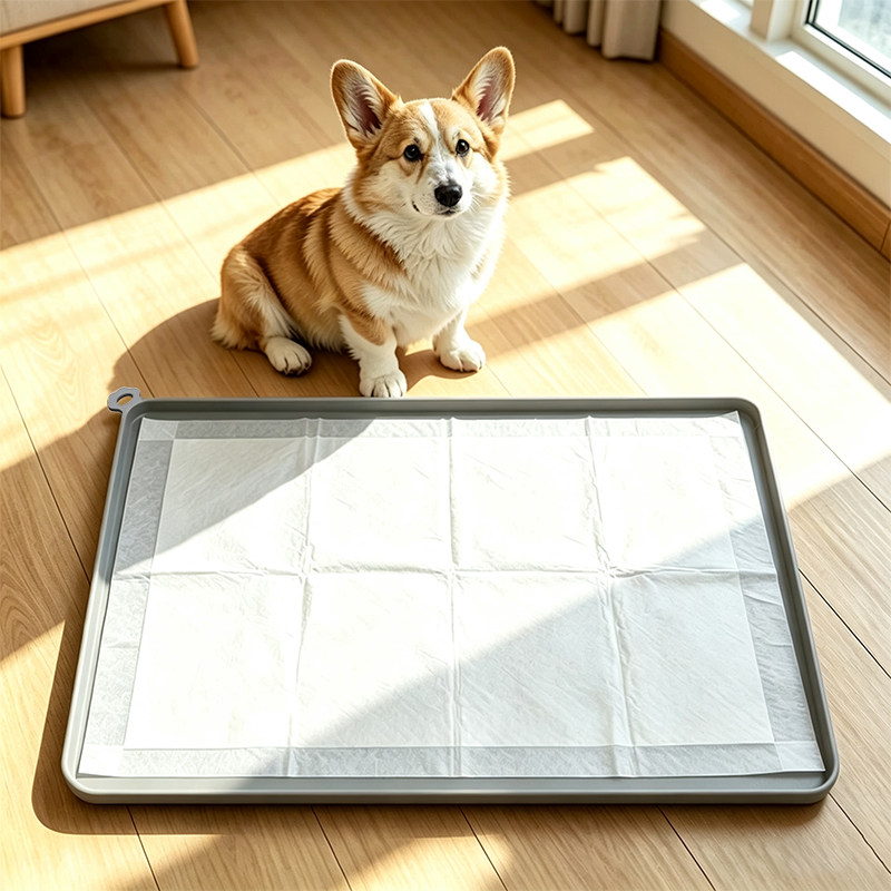 狗狗尿垫托盘硅胶幼犬训练尿垫特大号狗狗上厕所托盘防溢宠物猫砂