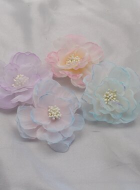 欧根纱海棠花仿真花花朵