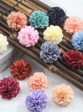 绢花菊花花卉手工花环胸花材料