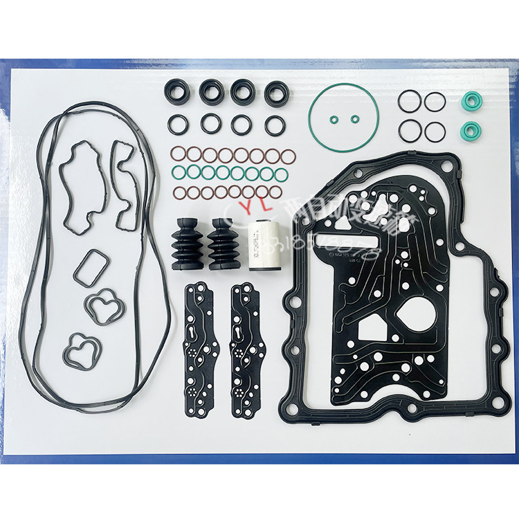 适用奥迪昊锐速腾高尔夫0AM变速箱阀体修包胶圈推杆油封铁垫滤芯