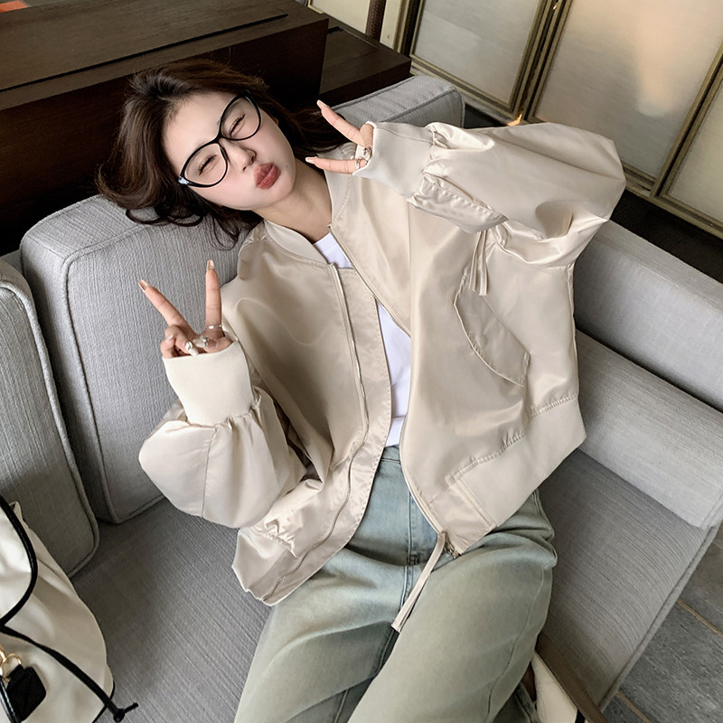 2026年秋款韩版棒球服外套女2C066-BQ001-P110-K158,女装短外套,2C066