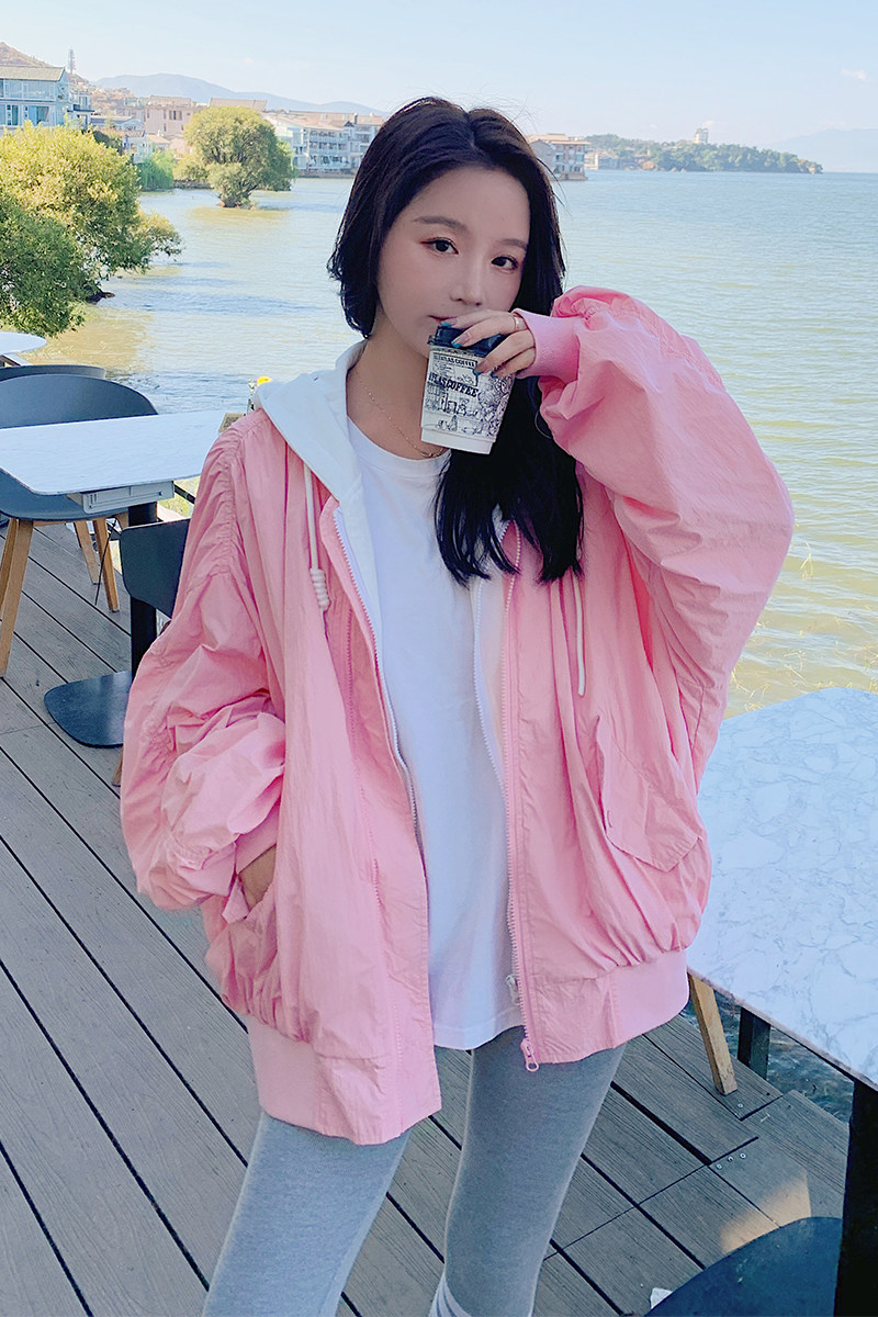 2026年秋款韩版双拉链假两件棒球服2C066-2158-P145-K195,女装短外套,2C066