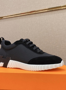 邦家尼真皮欧洲站男鞋男板鞋透气布面潮牌英伦单鞋灰色运动鞋夏P