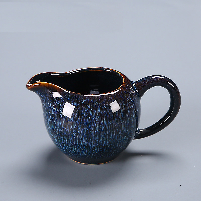 窑变蓝盏公道杯家用大容量分茶器防烫带手柄茶海功夫茶具陶瓷匀杯,餐饮具,公道杯,淘宝优惠券,粉丝福利购,淘宝优惠卷