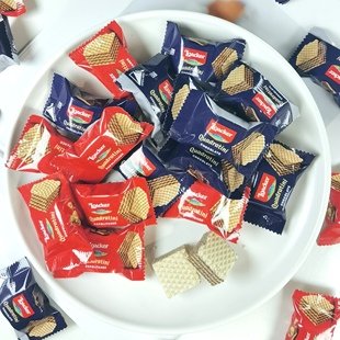 意大利Loacker莱家威化饼干榛子味mini版休闲小零食散装结婚喜糖