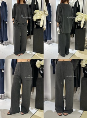 【LIMO】早秋新款兰精天丝棉韩系百搭松紧无腰头直筒休闲裤5811