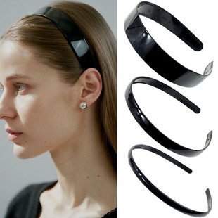 简约黑色洗脸发箍带齿防滑发捆时尚百搭压发头箍碎发发卡子女头饰