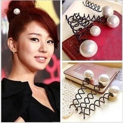 new pattern the republic of korea Hairdressing Hairpin Pearl Screw clamp Card issuance Head Meatball head Hairdressing tool Flaxen Hair suitin the Accessories/Fashion Jewelry, Hair Accessories  category - from Buy2taobao.com to provide professional Taobao agent buy service