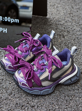 巴家男童鞋女童运动鞋2025新款冬季儿童老爹鞋暴走加绒二棉鞋