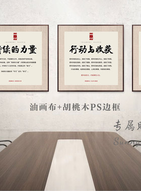 稻盛和夫名人名言装饰画企业办公室挂画经营十二条六项精进文化墙