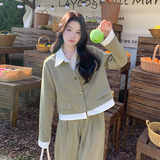 时尚套装炸街休闲风长袖韩版早秋显瘦秋季基础大众春秋气质小个子，女装套装/套裙，浙宝287