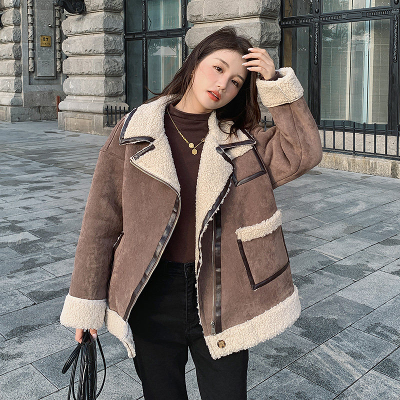 [现货]冬季新款帅气机车皮毛一体服287F2255P185K268,女装短外套,浙宝287
