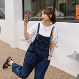 【夏季第二批】夏日套装牛仔背带裤+短袖Z287-F2217-P125-K178，女装牛仔裤，浙宝287